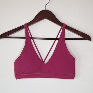 ❤️ Lululemon plum color sport bra strappy back J49